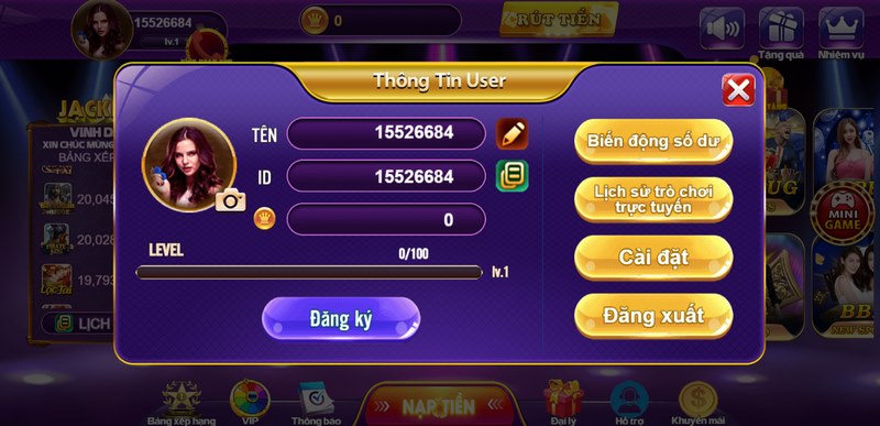 Xác minh tài khoản sau khi đăng ký 68 game bài