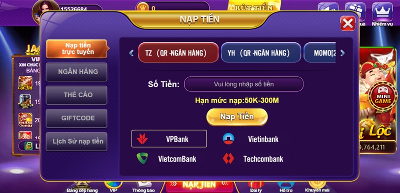 Các hình thức nạp tiền 68 game bài triển khai siêu đa dạng